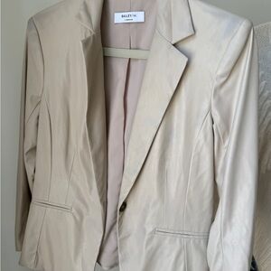 Bailey 44 Women's Beige leather Blazer